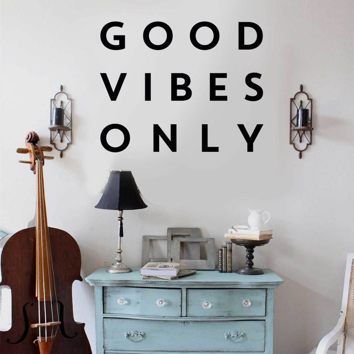 Good Vibes Only Wall Decal by Chromantics