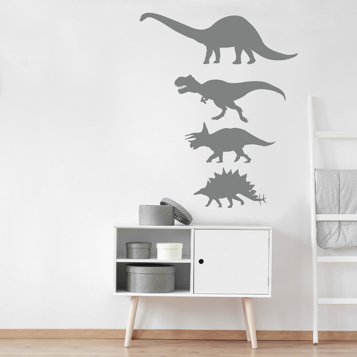 Stickers Dinosaures Silhouettes, Stickers Dinosaure