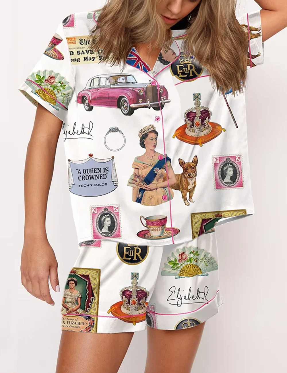 ◆JO'S LOUNGE◆ couple Elizabeth Pajama Set OnePiece ELZBTH couple) Elizabeth Pajama Set + One-Piece - JO'S LOUNGE