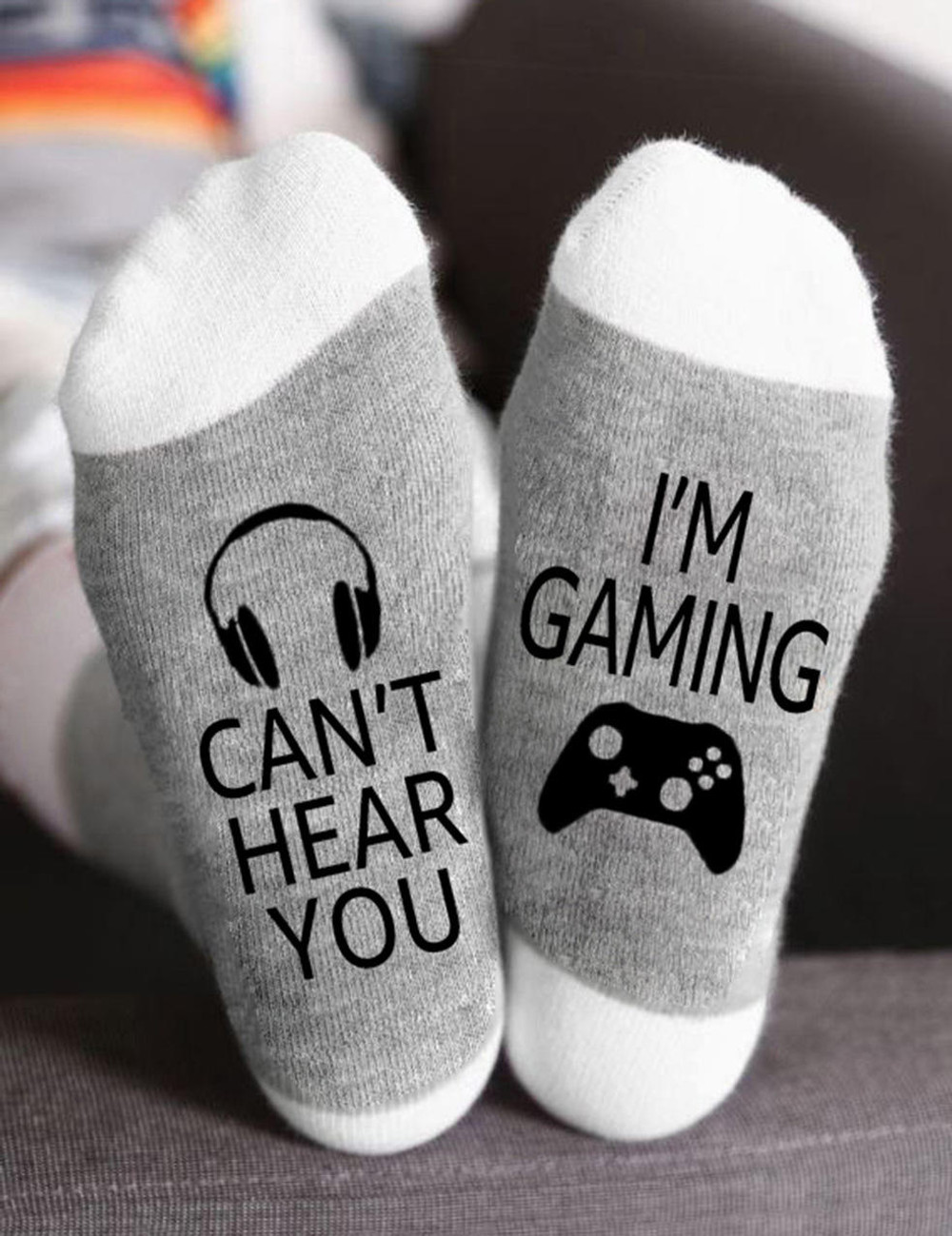 sheshow Cant Hear You Im Gaming Unisex Crew Socks