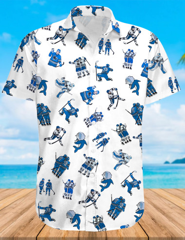 Vintage Sharks Haiwaiian Shirt For Men