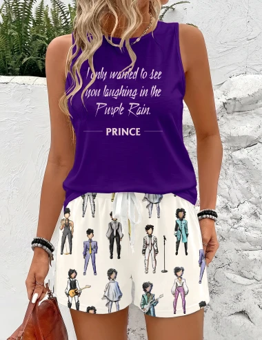 Purple Musician Rogers Two Piece Sets For Women