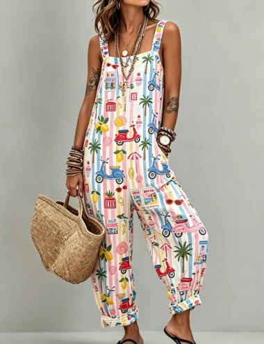Italian Summer Jumpsuit For Women