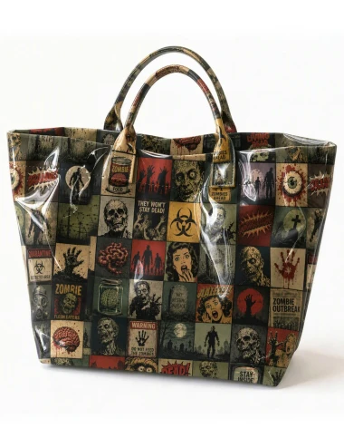Monster Mash Retro Movie Horror PVC Tote Bag