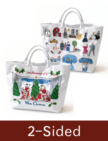 White Christmas PVC Tote Bag