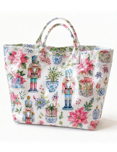 Nutcracker Christmas PVC Tote Bag