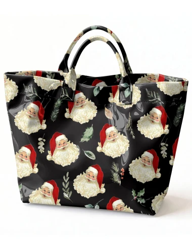 Vintage Santa PVC Tote Bag