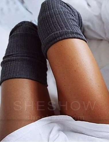 sheshow Soft Warm Over Knee Extra Long Knitted Socks