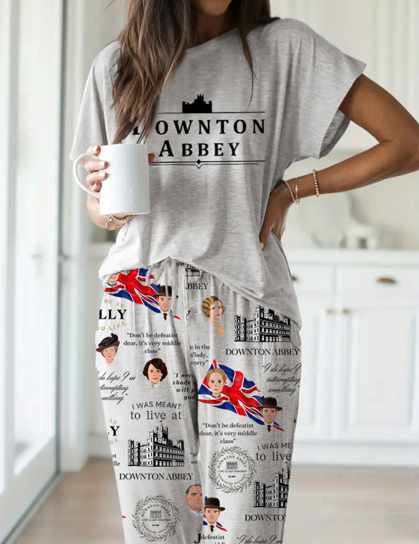 Downton Abbey Movie Casual Pajama Set For Women