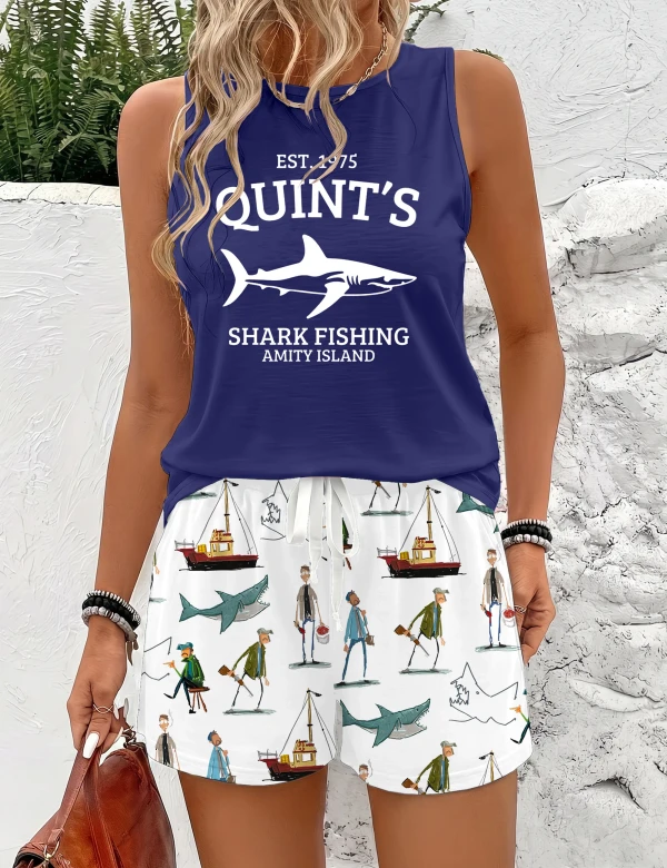 Quint Shark Fishing Two Piece Sets For Women
