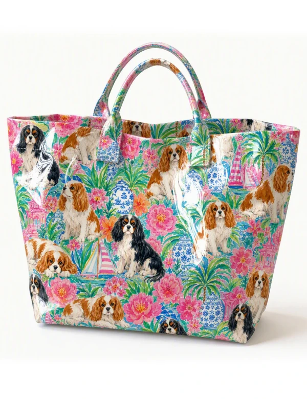 Cavalier King Charles Spaniel PVC Tote Bag