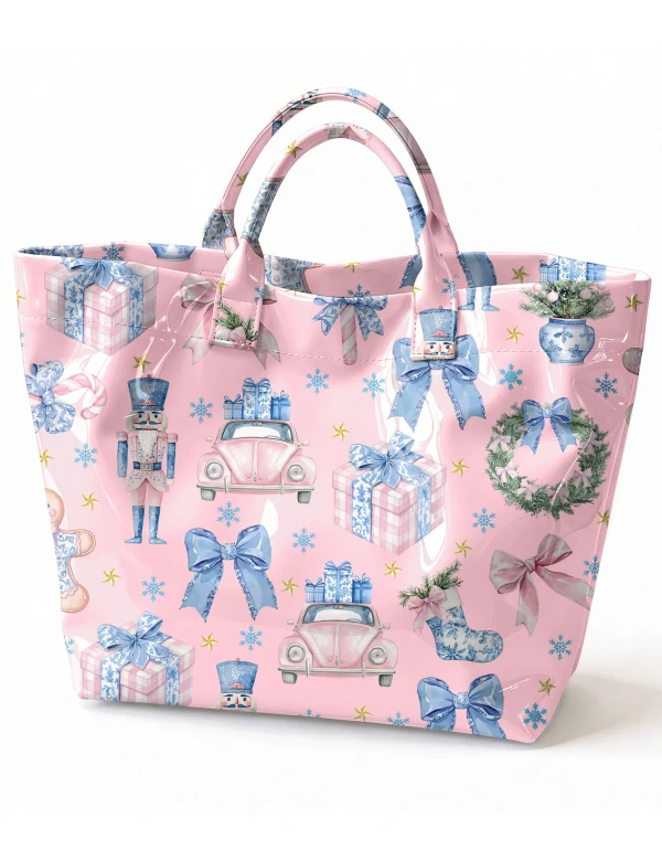 Chinoiserie Nutcracker Christmas PVC Tote Bag