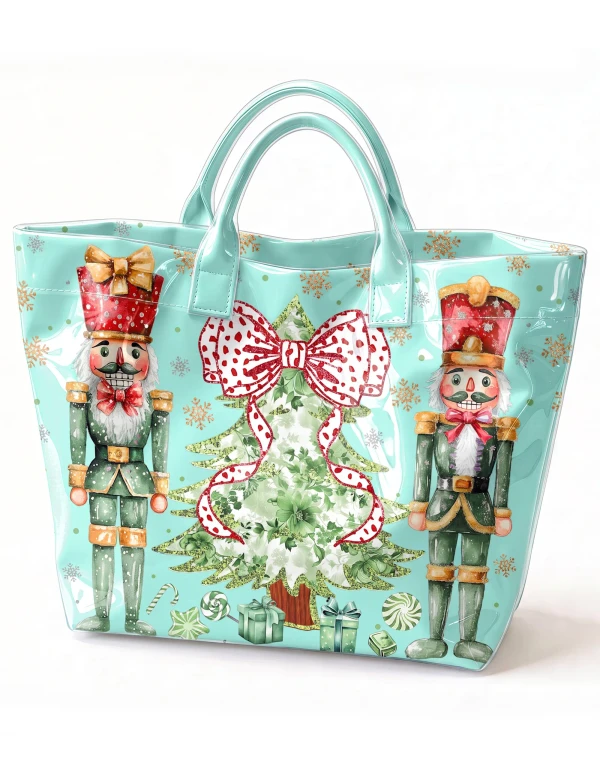 Nutcracker Christmas Tree PVC Tote Bag