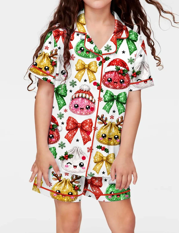 Christmas Dumpling Pajama Set For Kids
