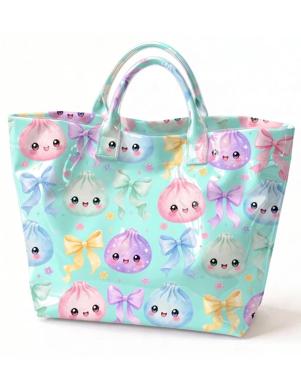Kawaii Dumpling PVC Tote Bag