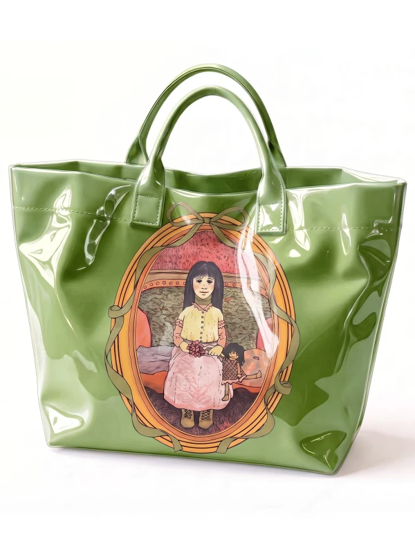 The Green Ribbon PVC Tote Bag