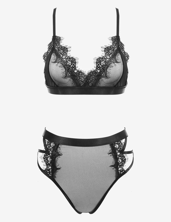 Sexy Lace Bra And Lace Panty Lingerie Set
