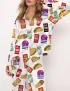Taco Print Pajama Set For Women