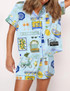  Italy Vacation Pajama Set 
