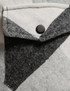  Plaid Button Up Pocket Detail Thickened Fleece Jacket For Men 