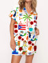 Puerto Rico Vacation Silky Satin Pajama Set For Women