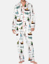 Shark Silky Satin Pajama Set For Men