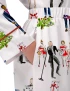 Love Actually Christmas Silky Satin Pajama Set For Women
