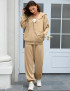 Oversized Zip Hoodie Sweatsuit Set For Women