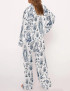 Catholic Virgin Mary Toile Silky Satin Pajama Set For Women