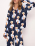 White Dress Silky Satin Pajama Set For Women