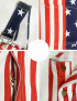 America 250th Anniversary Flag Printed Overalls Shorts Romper For Men