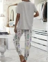 Purple Musician Rogers Casual Pajama Set For Women