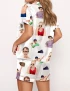 Sandlot Silky Satin Pajama Set For Women
