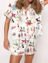 Summer Life Silky Satin Pajama Set For Women