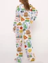 New York City Silky Satin Pajama Set For Women