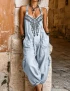 Embroidered Cotton Jumpsuit With Pockets For Women