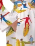Surfing Watercolor Silky Satin Pajama Set For Women
