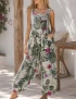 Summer Holiday Floral Jumpsuit For Women