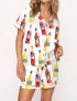 Aperolspritz Campari Limoncello Silky Satin Pajama Set For Women