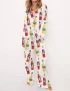 Aperolspritz Campari Limoncello Silky Satin Pajama Set For Women