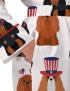 Cavalier King Charles 4th Of July Silky Satin Pajama Set For Women
