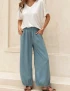 Cotton Linen French Summer Pants For Women