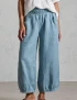 Cotton Linen French Summer Pants For Women