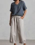 Cotton Linen French Summer Pants For Women