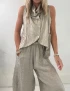 Cotton Linen Summer Set For Women
