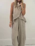 Cotton Linen Summer Set For Women