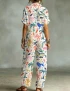 Beast Series Cotton Button Shirt Jumpsuit For Women