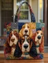 Dog Lover Quilted Tote Bag