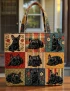 Dog Lover Quilted Tote Bag