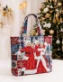 White Christmas Quilted Tote Bag